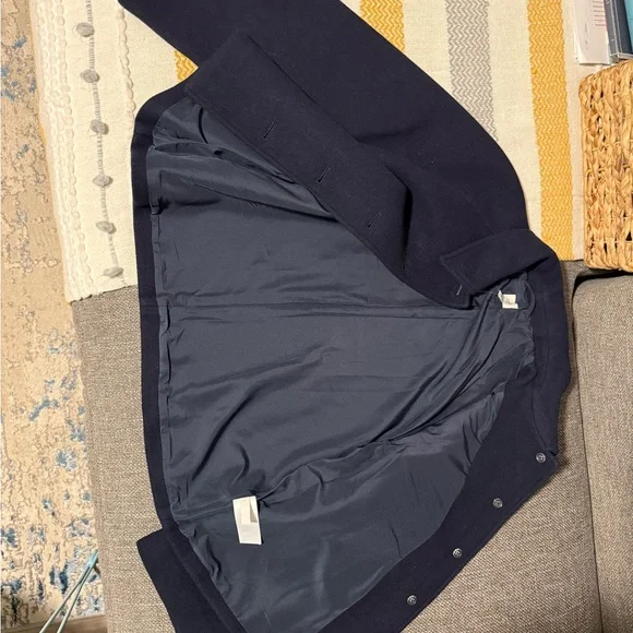 J. Crew Navy Pea Coat with Gold Buttons - Picture 4 of 4